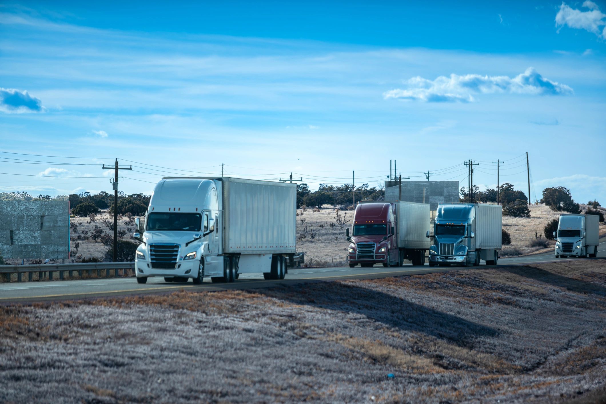 Commercial trucks representing business fuel delivery support